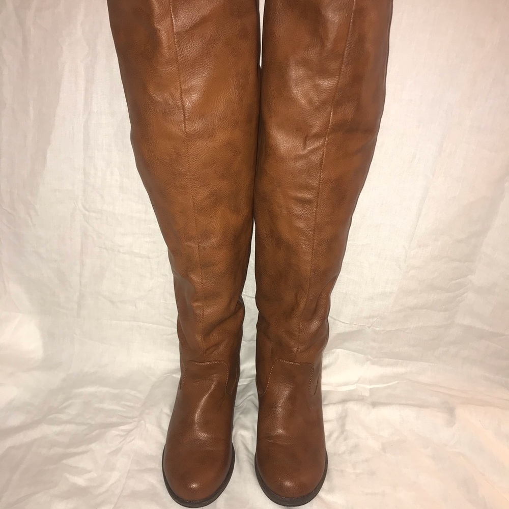 Bamboo over the knee flat boots fall winter - Picture 3 of 8